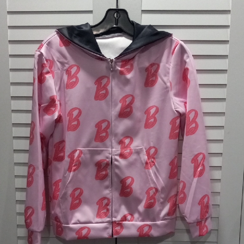 Movie Girls Hoodie Kids Pink Novelty Costume Letters PrinKids Pink Hooded Jacket